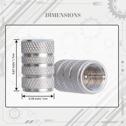 Chrome Valve Stem Caps (4-Pack)